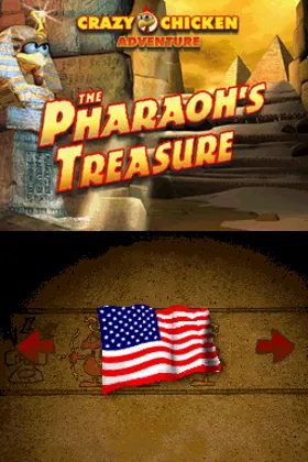 Crazy Chicken Adventure - The Pharaoh's Treasure (USA) (En,Fr,De,Es,It) screen shot title